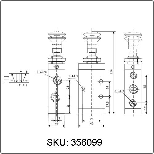 manual valve symbol
