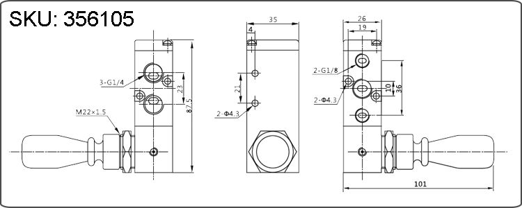manual valve body