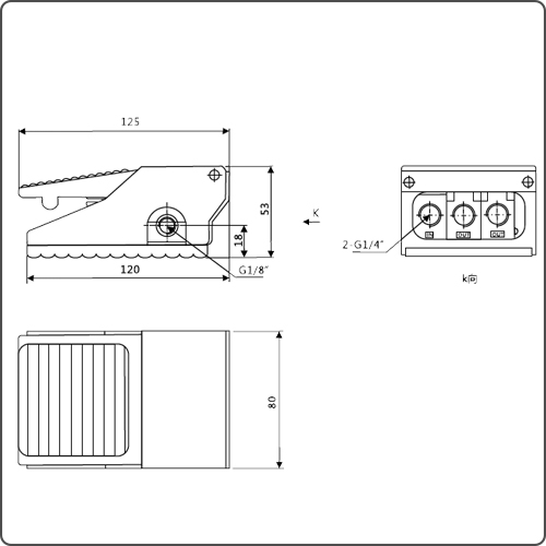 foot air valve