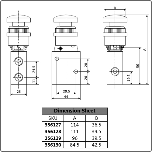 mechanical valve symbols